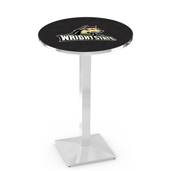 36" Chrome Wright State Pub Table